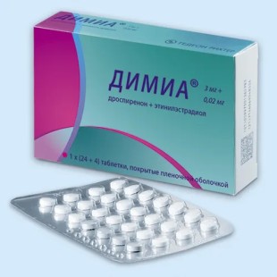 Димиа №28 таб. (Этинилэстрадиол + Дроспиренон)