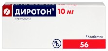 Диротон 10 мг №56 таб. (Лизиноприл)