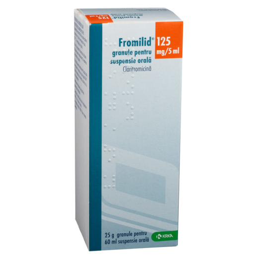 Фромилид 125мг/5мл, суспензия 60мл (Кларитромицин)