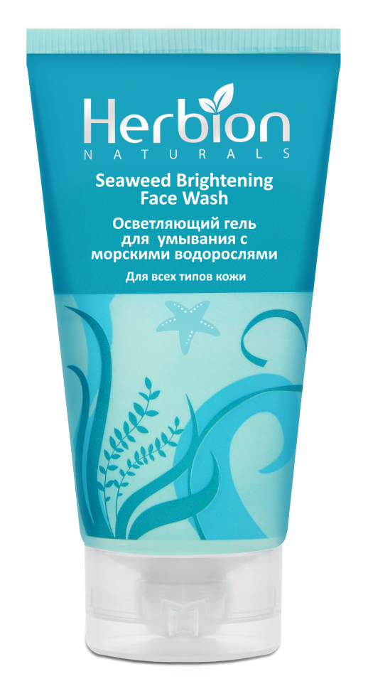 Гель для умывания Herbion Отбеливающий 100мл с морскими водорослями (для всех типов кожи)