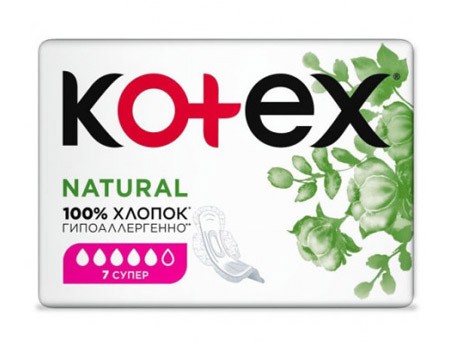 Прокладки Котекс Natural Супер №7 (5кап)