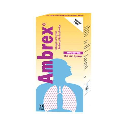 Амбрекс 30мг/5мл сироп 150 мл (Амброксол)