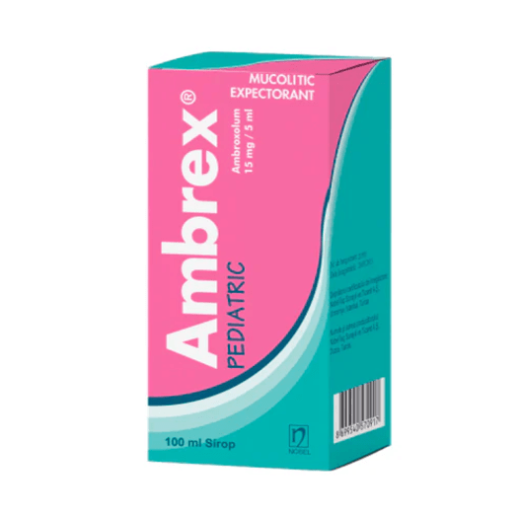 Амбрекс Педиатрический 15мг/5мл сироп 100 мл (Амброксол)