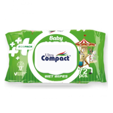 Салфетки влажные Ultra compact №72 Экопак Детские с крышечкой
