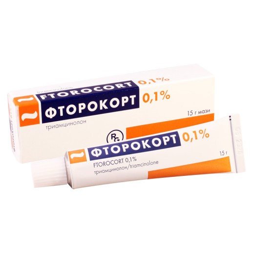Фторокорт 0,1 % 15г мазь (Триамцинолон)