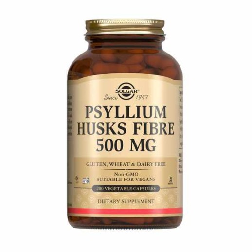 SOLGAR - Псиллиум пищевые волокна 500мг №200 капс