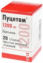 Луцетам 1200мг №20 таб. (Пирацетам)