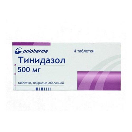 Тинидазол 500мг №4 таб.