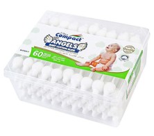 Ватные палочки Ultra Compact №60 детские с ограничителем