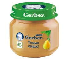 Gerber Пюре груша с 4 мес (80гр)