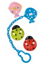 CANPOL - Держатель для пустышки Рыбки, Божьи коровки