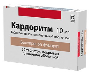Кардоритм 10мг №30таб. (Бисопролол)