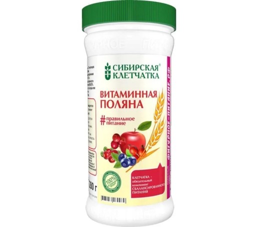 Клетчатка Сибирская Витаминная поляна 280 г