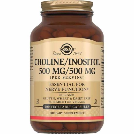 SOLGAR - Холин/Инозитол 500мкг/500мкг №100 капс