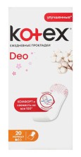 Прокладки Котекс ежедневные DEO Нормал Fresh №20 (1,5 кап)