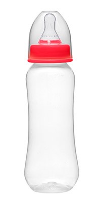 Бутылочка Курносики 250мл с силиконовой соской приталеная (от 0+ мес) (11477)