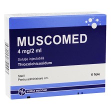 Мускомед 4мг/2мл №6 р-р для в/м введения (Тиоколхикозид) миорелаксант