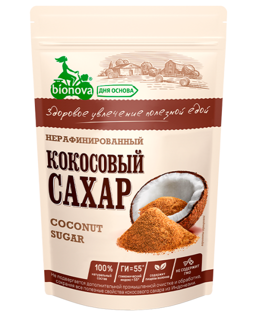 НОВАПРОДУКТ Сахар Кокосовый 200г (подсластитель)