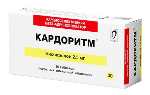 Кардоритм 2,5мг №30таб. (Бисопролол)