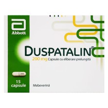 Дюспаталин 200мг №15 капс. пролонг. д(Мебеверин) лечен.боли и спазмов при заболеван.ЖКТ спазмолитик