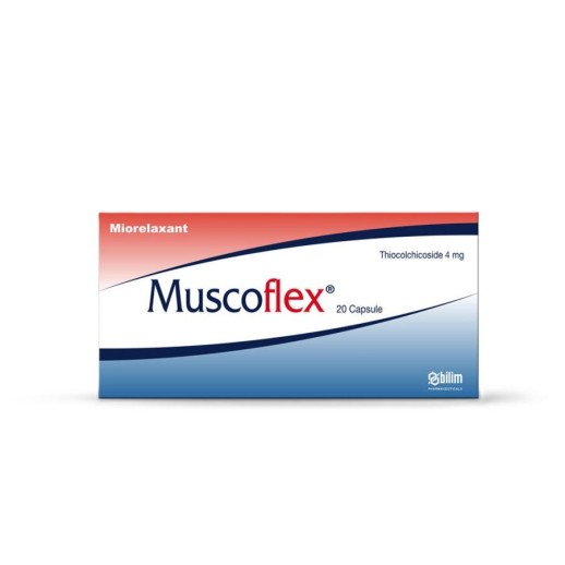 Мускофлекс 4мг №20 капс. (Тиоколхикозид) миорелаксант