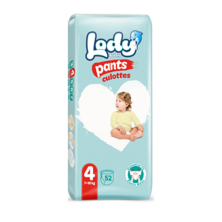 Подгузники - трусики LODY BABY 4 MAXI №52 (7-18кг) JUMBO PACK PANTS