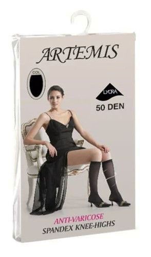 Гольфы ARTEMIS медицинские компрессионные 50 den (черные) (размер универсальный)