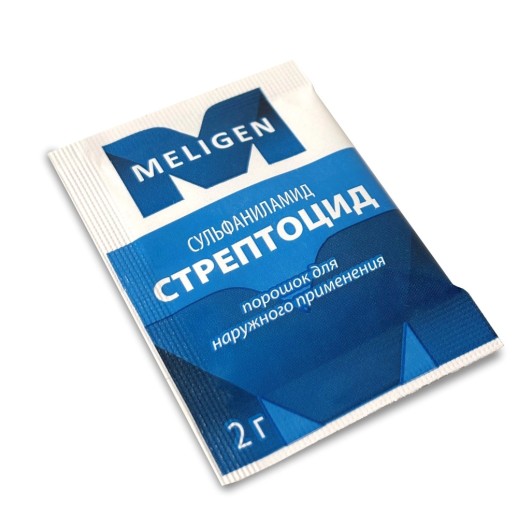 Стрептоцид 2г порошок