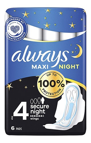 Прокладки Олвейс Классик 7к №6 Night Maxi