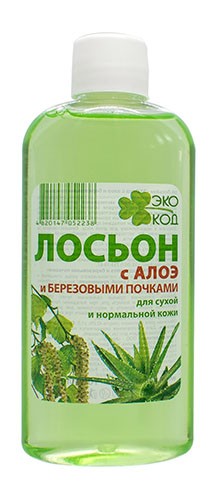 Лосьон косметический ЭКОкод с алое и березовыми почками 100мл
