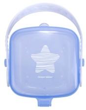 CANPOL - Контейнер для пустышки Розовое сердце, Голубая звезда