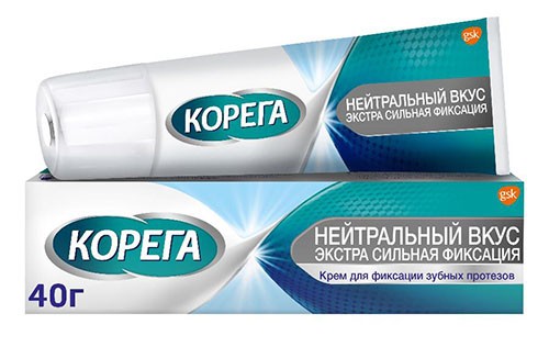 Корега Экстра сильный для фикс.зубн.протезов 40г (Нейтральный вкус) НВ