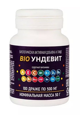 Ундевит Bio №100 драже
