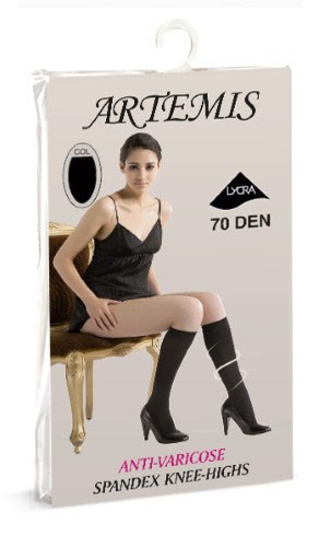 Гольфы ARTEMIS медицинские компрессионные 70 den (черные) (размер универсальный)