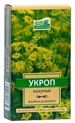 Укропа плоды 50г сырье растительное измельченное