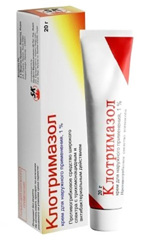 Клотримазол крем 1% 20г Индия