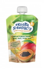 КЯВ пюре Яблоко-Манго-Папая-Банан 220г (пауч)