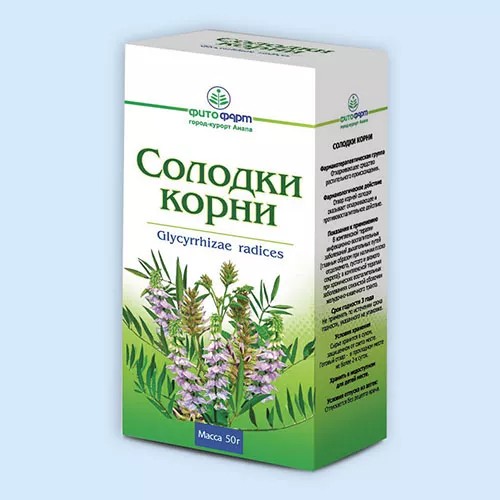 Солодки корни 50г сырье растительное измельченное