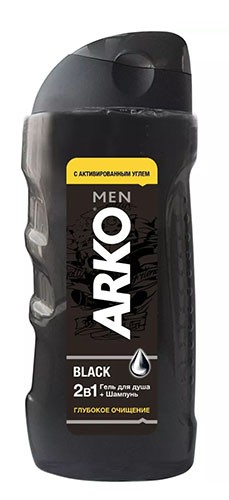Гель для душа & Шампунь АРКО Men 2в1 260мл Black