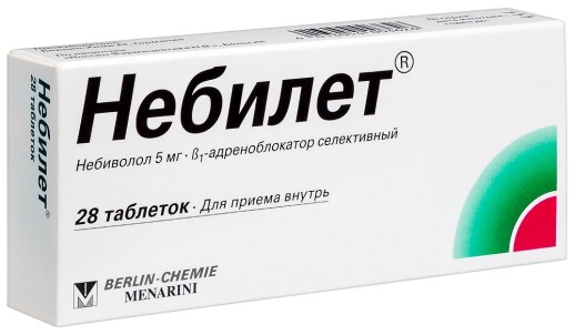 Небилет 5 мг №28 таб.(небиволол)