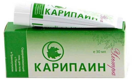 Карипаин Ультра гель 30мл с Папаином и Транскутолом