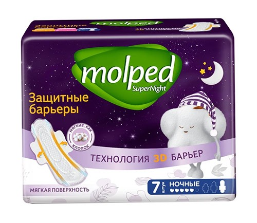 Прокладки Молпед Super Night (5 к) Long №7