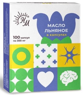 Масло Льняное СолНат №100 капс.