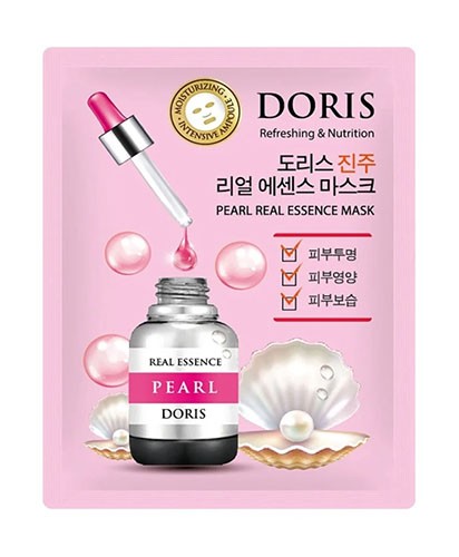 Корея Doris Маска Жемчуг эссенциальная тканевая 25мл