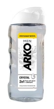Гель для душа & Шампунь АРКО Men 2в1 260мл Crystal