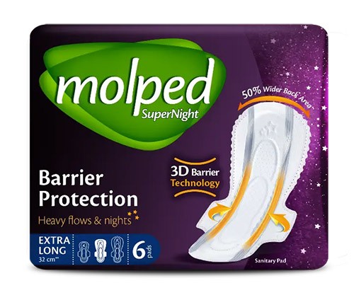Прокладки Молпед Super Night (6 к) Extra Long №6