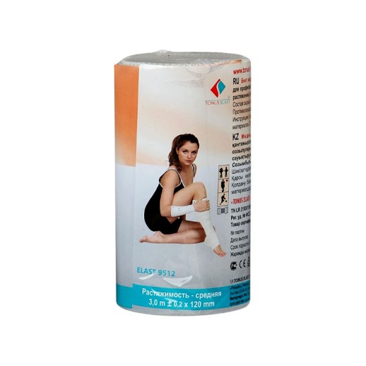 Бинт мед. эл. средней растяж. 3м х 12см