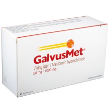 Галвус Мет 50мг + 1000мг №60 таб. (Вилдаглиптин + Метформин)