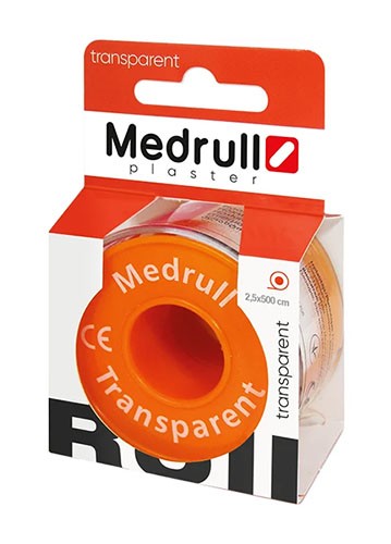 Лейкопластырь Medrull 1,25см x 500см (прозрачный)