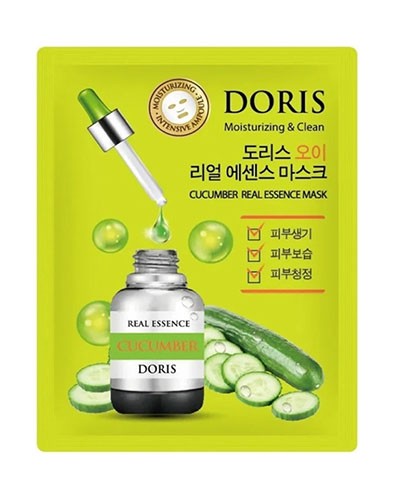 Корея Doris Маска Огурец эссенциальная тканевая 25мл